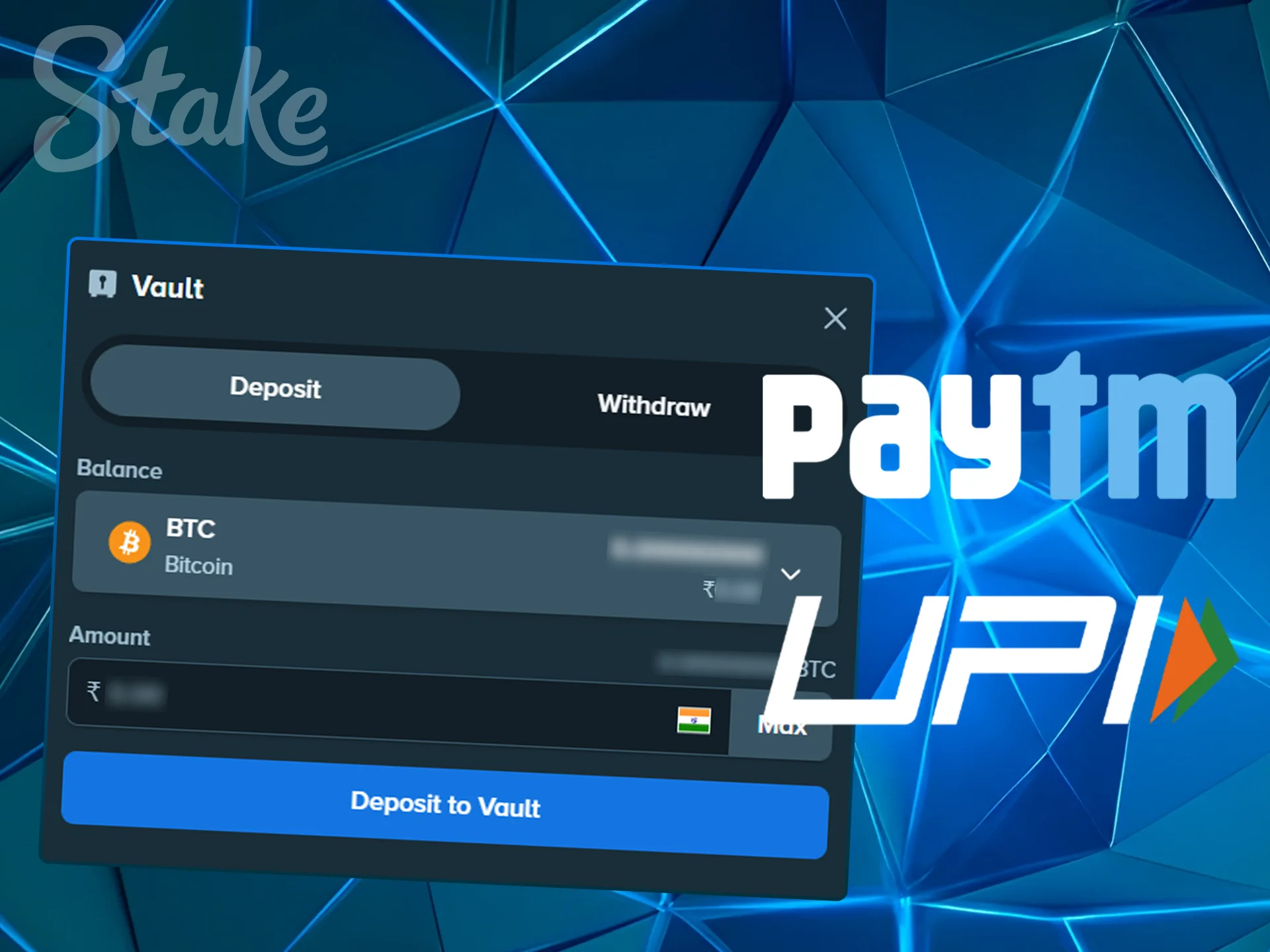 Step-by-step guide for making deposits via UPI.